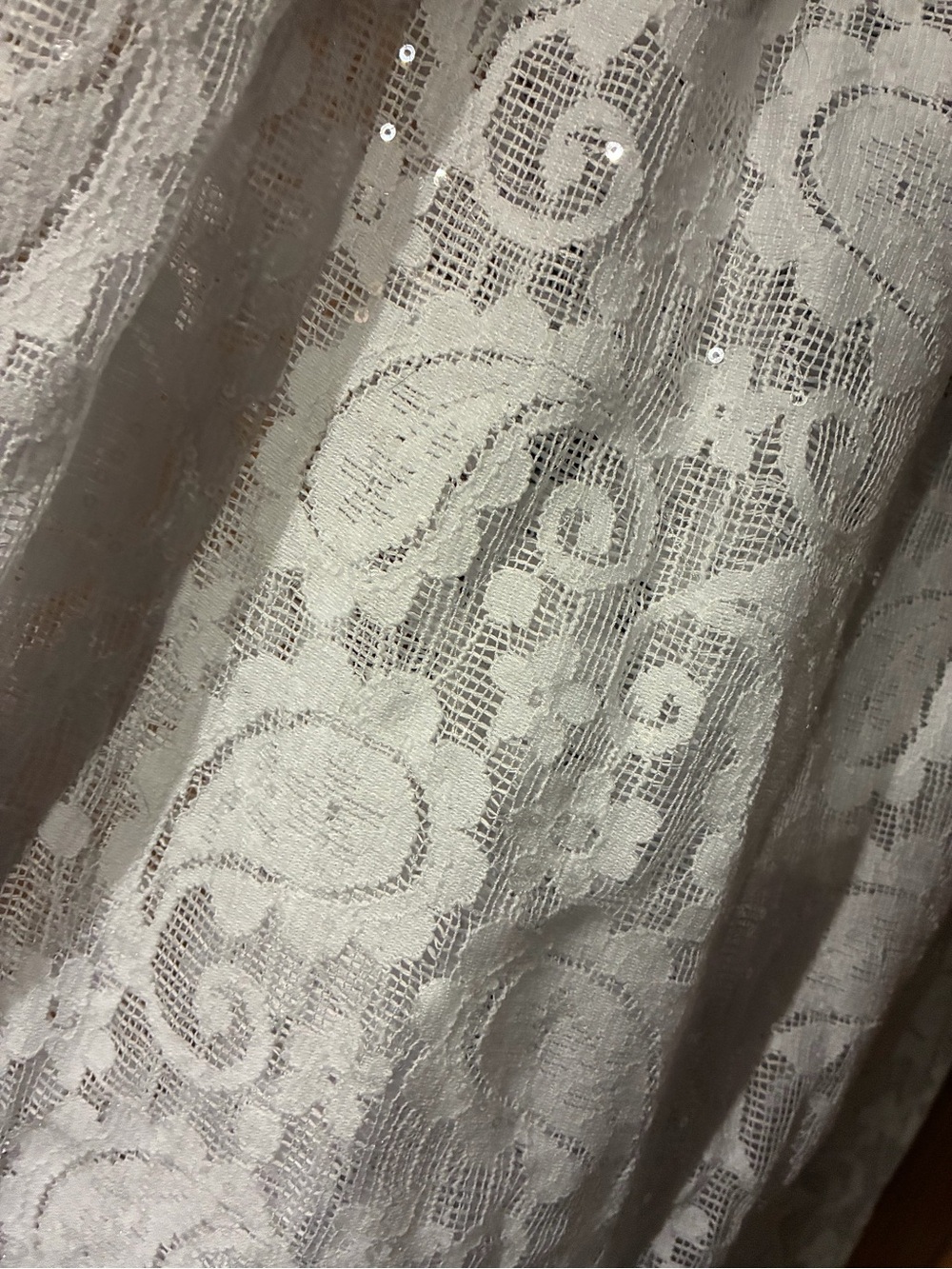 White Lace Tie-Front Camisole swimsuit coverups - Picture 3 of 7
